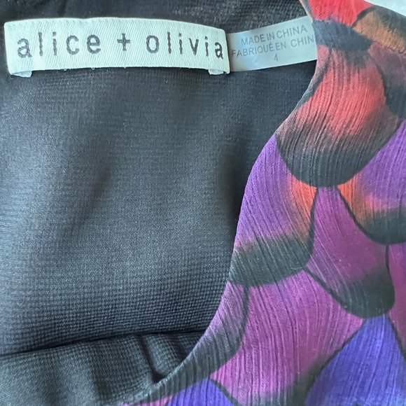 ALICE & OLIVIA Rainbow Ombre Ruffle Dress - Picture 5 of 15